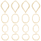 Brass Pendants, Lead Free & Cadmium Free & Nickel Free, Mixed Shapes, Unplated, 24pcs/box