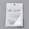Plastic Zip Lock Bag, Gradient Color Storage Bags, Self Seal Bag, Top Seal, with Window and Hang Hole, Rectangle, White, 12x8x0.25cm, Unilateral Thickness: 3.1 Mil(0.08mm), 95~100pcs/bag