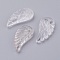Natural Quartz Crystal Pendants, Rock Crystal Pendants, Wing, 24.5x12x5mm, Hole: 1mm
