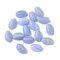Synthetic Blue Lace Agate Cabochons, Oval, 6x4x2~2.5mm