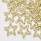 Alloy Pendants, Star, Light Gold, 25x22x2mm, Hole: 1.8mm