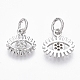 Латунные микро проложить кубического циркония подвески ZIRC-R109-028P-NF-1