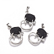Кулоны с котенком из вулканического камня G-L512-R05-1