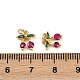 Латунные микро проложить кубического циркония подвески KK-H078-10G-3