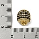 Латунь микропаве черный кубический цирконий ZIRC-P119-14G-02-3