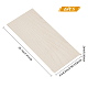 Электрическая басовая панель из неокрашенного дерева WOOD-WH0025-27-2