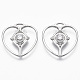 Латунные микро проложить кубического циркония подвески KK-R130-027P-NF-1