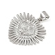 Латунные микро проложить кубического циркония подвески KK-P323-11F-P01-2