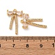 Латунные микро проложить кубического циркония подвески KK-F898-01G-3