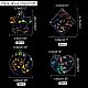 16шт 4 стиля прозрачные акриловые подвески FIND-NB0002-58-4