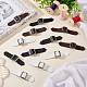 12 комплект пряжек из искусственной кожи 3 цветов DIY-FG0004-17-4