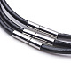 Коровья кожа ожерелье шнура материалы MAK-G003-06B-2