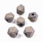 Расписные бусы из натурального дерева WOOD-T021-52A-05