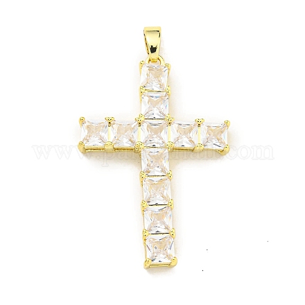 Латунные микро проложить кубического циркония подвески KK-L073-002G-02-1