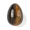 Natural Tiger Eye Egg Shape Display Decorations, Figurine Home Decoration, Reiki Energy Stone for Healing, 29~30x20~21mm