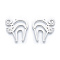 Non-Tarnish 201 Stainless Steel Pendants, Cat, Stainless Steel Color, 36x31.5x1mm, Hole: 1.4mm