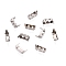 Brass Sew on Prong Settings, Claw Settings, Rectangle Sew On Setting Fancy Stone, Cadmium Free & Nickel Free & Lead Free, Platinum, Tray: 6x3mm, 5.5x2x3.5mm, Hole: 0.8mm, about 1000pcs/set