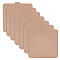 BENECREAT 7 Pack Pottery Bats Tool 7.2x6.85inch Square Bat for Pottery Wheel with Removable Inserts Square Pottery Bats for Potters Clay Drying Board Camel Color