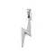 Non-Tarnish 304 Stainless Steel Pendants, Laser Cut, Lightning Charms, Stainless Steel Color, 25x9x1.5mm, Hole: 2.5x5mm