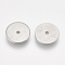 Non-Tarnish 304 Stainless Steel Spacer Beads, Flat Round/Disc, Stainless Steel Color, 10x1mm, Hole: 1mm