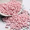Macaron Color Opaque Frosted Glass Seed Beads, Peanut, Pink, 6x3x3mm, Hole: 1.2mm, about 88pcs/10g