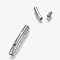 Tarnish Resistant 304 Stainless Steel Bayonet Clasps, Stainless Steel Color, 29x5mm, Hole: 3mm
