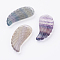 Natural Fluorite Pendants, Wing, 34~35x16~18x6.5~7.5mm, Hole: 1mm