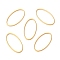201 Stainless Steel Linking Rings, Oval, Golden, 21x11x1mm