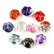 Transparent Glass Beads, Cat Paw, Gradient Color, Mixed Color, 13.5x15x8mm, Hole: 1.2mm