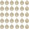 Brass Charms, for Religion, Nickel Free, Flat Round with Saint Benedict Medal, Real 18K Gold Plated, 13x10.5x1.5mm, Hole: 1mm, 30pcs/box