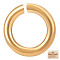 Beebeecraft 300Pcs/Box Gold Jump Rings 4mm 18K Gold Plated Open Jump Rings for Jewelry Making Necklace Keychains Yellow Connector