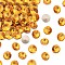 Preciosa® MAXIMA Crystal Round Stones, Czech Crystal, Bicone(436 11 177 Rivoli), Dura Foiling, 10070 Topaz, SS47(10.55~10.9mm)
