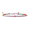Bohemian Style Glass Beads Braided Bead Bracelets for Women, Column, Mixed Color