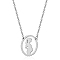 Mother's Day Stainless Steel Ppregnant Pendant Necklaces for Women, Silver, 17.72 inch(45cm)