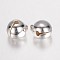 Brass Bell Pendants, Silver, 15.5x11.5x11.5mm, Hole: 2mm
