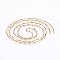 304 Stainless Steel Links Chains, Unwelded, Golden, 2.5mm