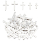 40Pcs 5 Style 304 Stainless Steel Pendants, Cross, Silver, 14.5~27x8~16x0.6~0.8mm, Hole: 1.2~2mm, 8pcs/style