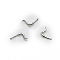 Brass Head Pins, for Ghost Witch Baroque Pearl Making, Cat Tail, Platinum, 3.4x3mm