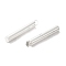 Brass Cord Ends, Column, 925 Sterling Silver Plated, 25x4mm, Hole: 1.5mm, Inner Diameter: 3mm