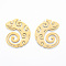 201 Stainless Steel Pendants, Lizard, Real 18K Gold Plated, 38x33x1mm, Hole: 1.4mm