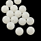 Acrylic Imitation Gemstone Beads, Round, White, 10mm, Hole: 2mm, about 925pcs/500g