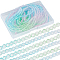 10 Strands Transparent Gradient Color Glass Beads Strands, Segmented Multi-color Beads, Faceted, Round, Medium Sea Green, 4~4.5mm, Hole: 1mm, about 90~95pcs/strand, 13.98 inch(35.5cm)