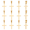12Pcs Ion Plating(IP) 304 Stainless Steel Pendants, for Jewelry Making, Cross, Golden, 20.5x12.5x1.2mm, Hole: 3.5x7mm