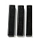 Natural Obsidian Pendants, Rectangle Charms, 38~41x7.5~8x7.5~8mm, Hole: 1.5mm