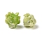 Opaque Epoxy Resin Beads, Fox, Yellow Green, 14x14x12.5mm, Hole: 1.5mm