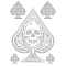 Glass Hotfix Rhinestone, Iron on Appliques, Costume Accessories, for Clothes, Bags, Pants, Spade, Halloween, Skull, 297x210mm