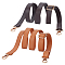 2Pcs 2 Colors PU Imitation Leather Adjustable Bag Straps, with Alloy Swivel Snap Clasps, for Crossbody Bag, Mixed Color, 130cm, 1pc/color