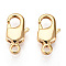 Brass Lobster Claw Clasps, for Jewelry Making, Real 18K Gold Plated, 12.5x6.5x2.5mm, Hole: 1.6mm