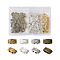 200Pcs 4 Colors Tibetan Style Multi-strand Links, Cadmium Free & Lead Free, Rectangle, 5x10x4mm, Hole: 1.5mm, Mixed Color, 50pcs/style