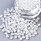 6/0 Glass Seed Beads, Transparent Inside Colours Luster, Round Hole, Round, Lavender Blush, 6/0, 4~5x2.5~4.5mm, Hole: 1.2mm, about 4500pcs/bag